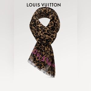 Louis Vuitton Leopard Scarf/Wrap